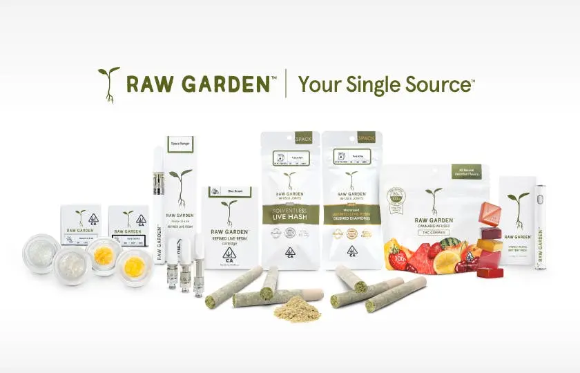 Raw Garden Product Lineup